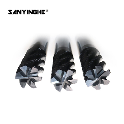 HRC50 55 CNC Roughing End Mill Carbide Rough Milling Cutter Machine Cutting Tool For Metal